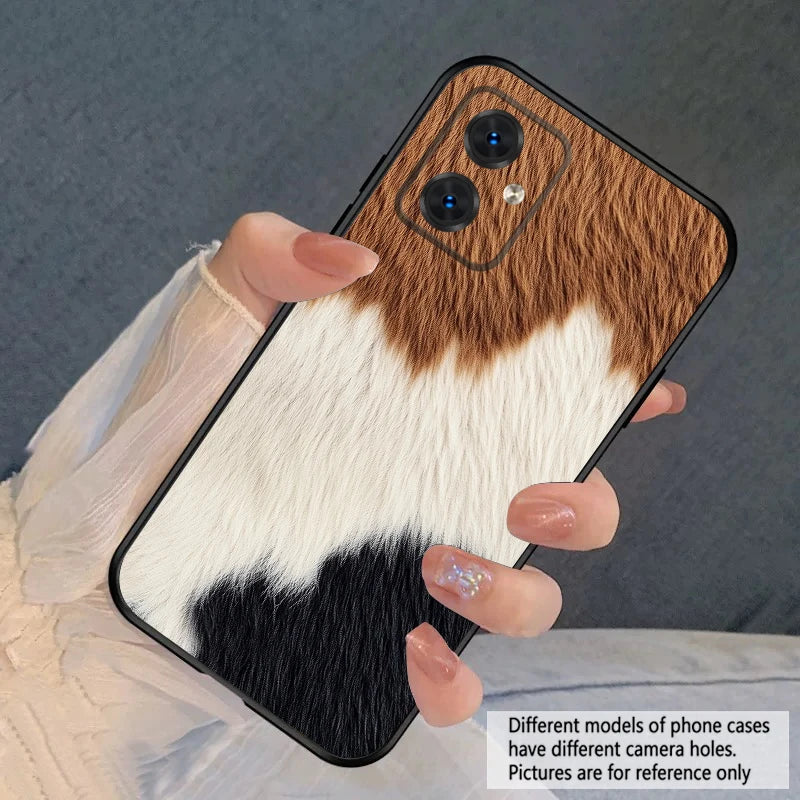 Tiger Skin Pattern For Motorola Moto G 04 05 14 15 24 34 35 54 55 75 84 85 Edge 40 50 Fusion 60 Fusion silicone soft phone case