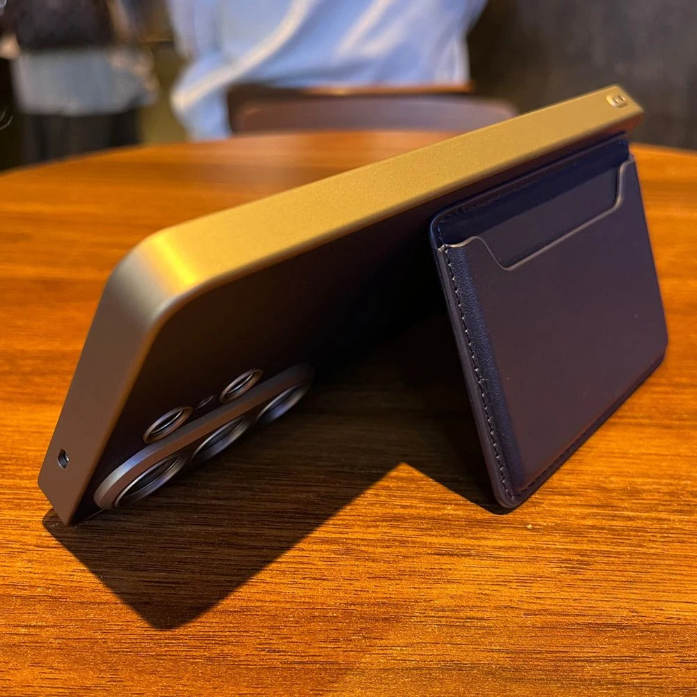 Luxury Leather Flip Wallet Card Package Holder For Magsafe Phone Case for Samsung Galaxy S26 Ultra All-inclusive Hard Back Cover