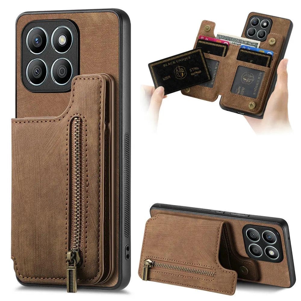 For Motorola Edge 60 Pro 5G Luxury Case Zipper Card Wallet Back Capa Motorola Moto Edge 60 Fusion 60s 60Pro Edge60 Leather Cover