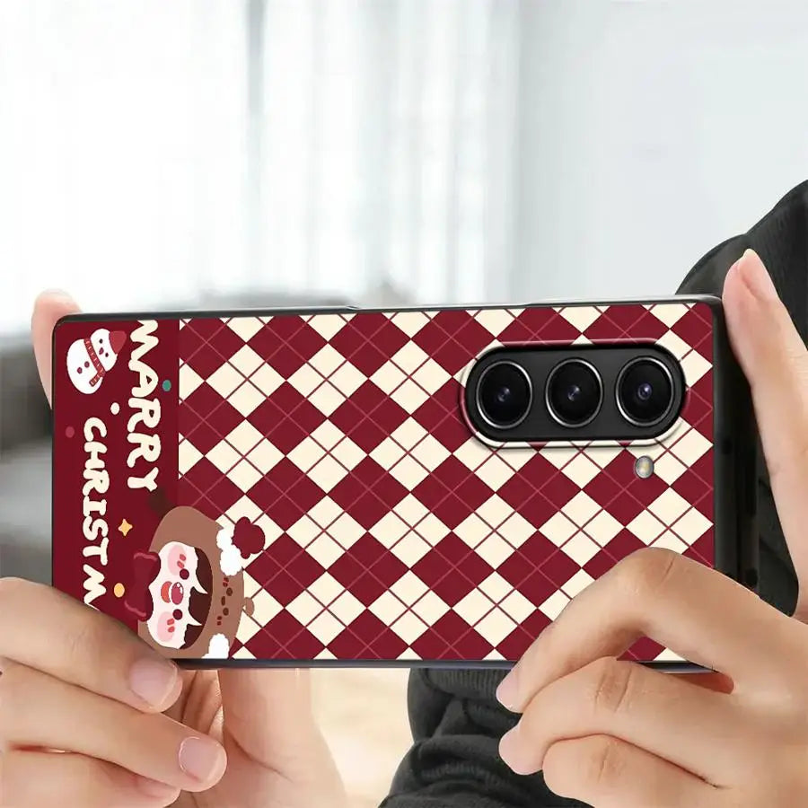 Christmas Cute Loopy Case for Samsung Galaxy ZFold7 ZFold3 Z Fold 7 6 5 4 3 ZFold4 ZFold5 ZFold6 Back Phone Cover