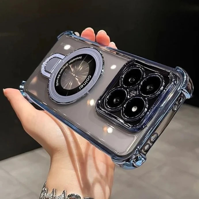 Shockproof Magnetic Bracket Phone Case For Motorola Moto Edge 60 50 Fusion Pro NEO G14 G24 G34 G54 G84 G52 G10 G20 Stand Cover