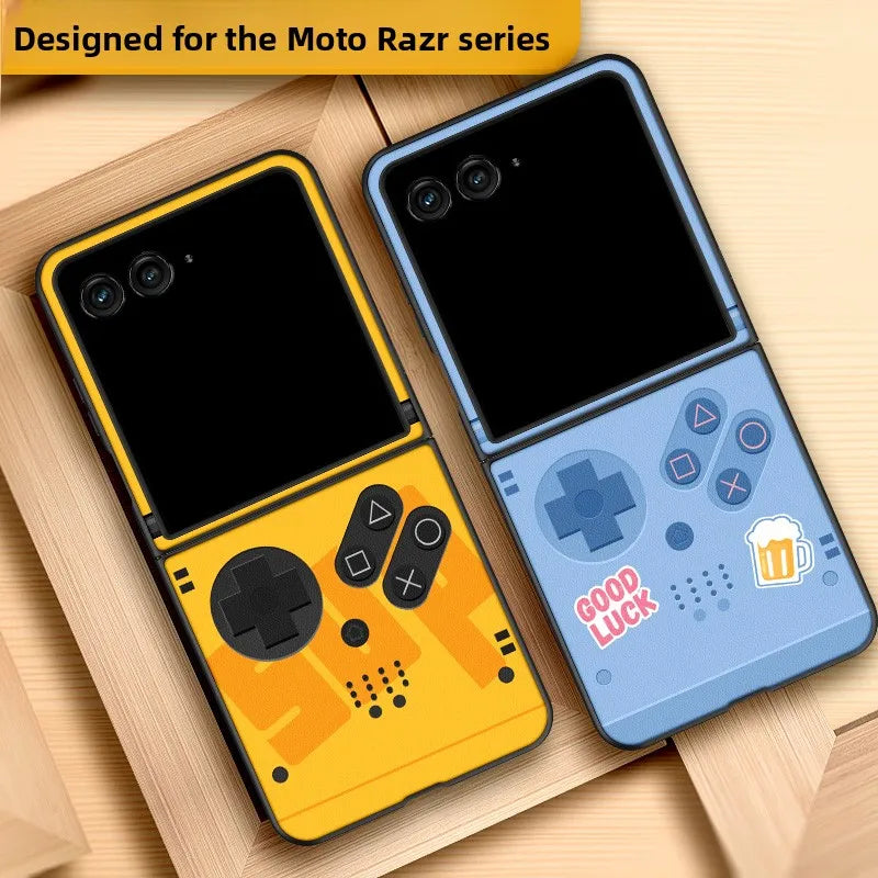 Creative Personalized Motorola RAZR50 Ultra Phone Case Stack Screen RAZR60 Protection Vintage Camouflage Design Mobile Accessory