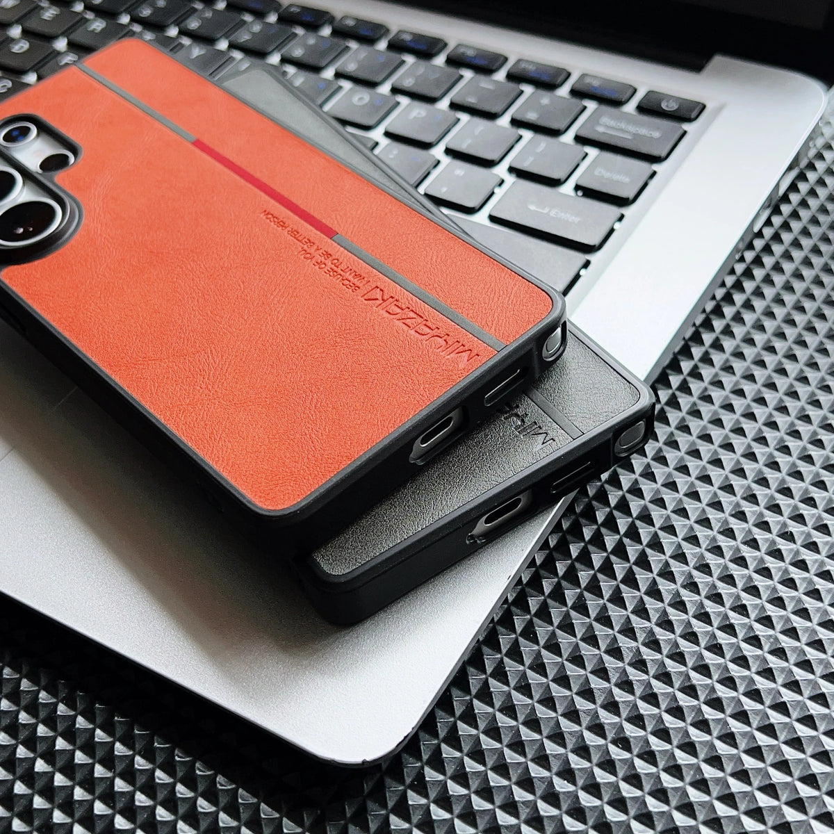 Luxury Business Matte Leather Phone Case For Samsung Galaxy S26 S25 S24 S23 S22 Ultra Camera Protection Shockproof Hard PC Cover
