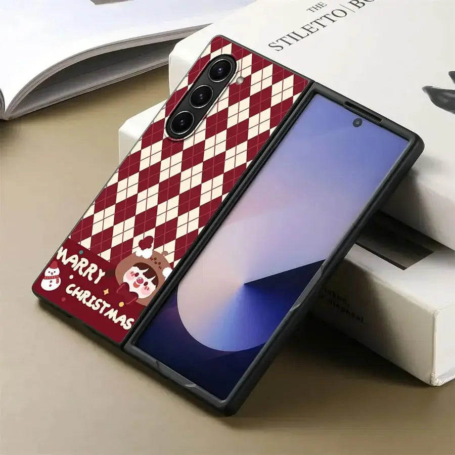 Christmas Cute Loopy Case for Samsung Galaxy ZFold7 ZFold3 Z Fold 7 6 5 4 3 ZFold4 ZFold5 ZFold6 Back Phone Cover