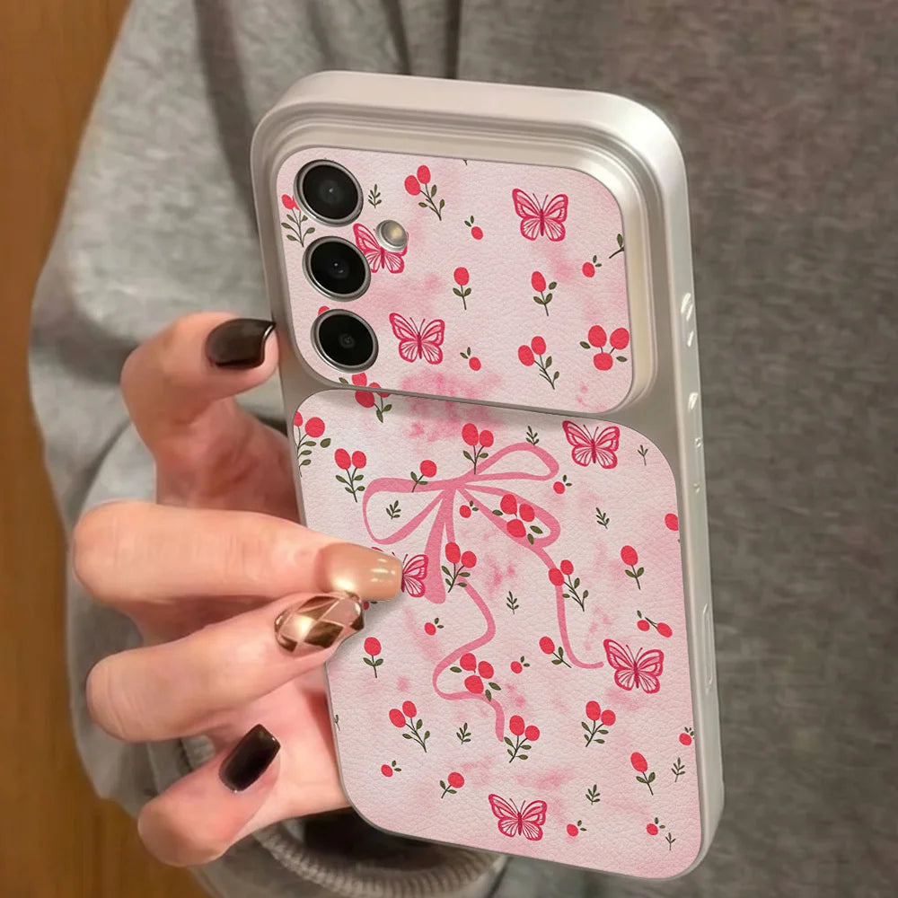 Bow Knot Phone Case For Samsung A57 5G A17 A56 A55 A16 A15 A54 A53 A37 A36 A35  A07 A06 A27 S26 Ultra S25 Plus S23 S24 FE Cover