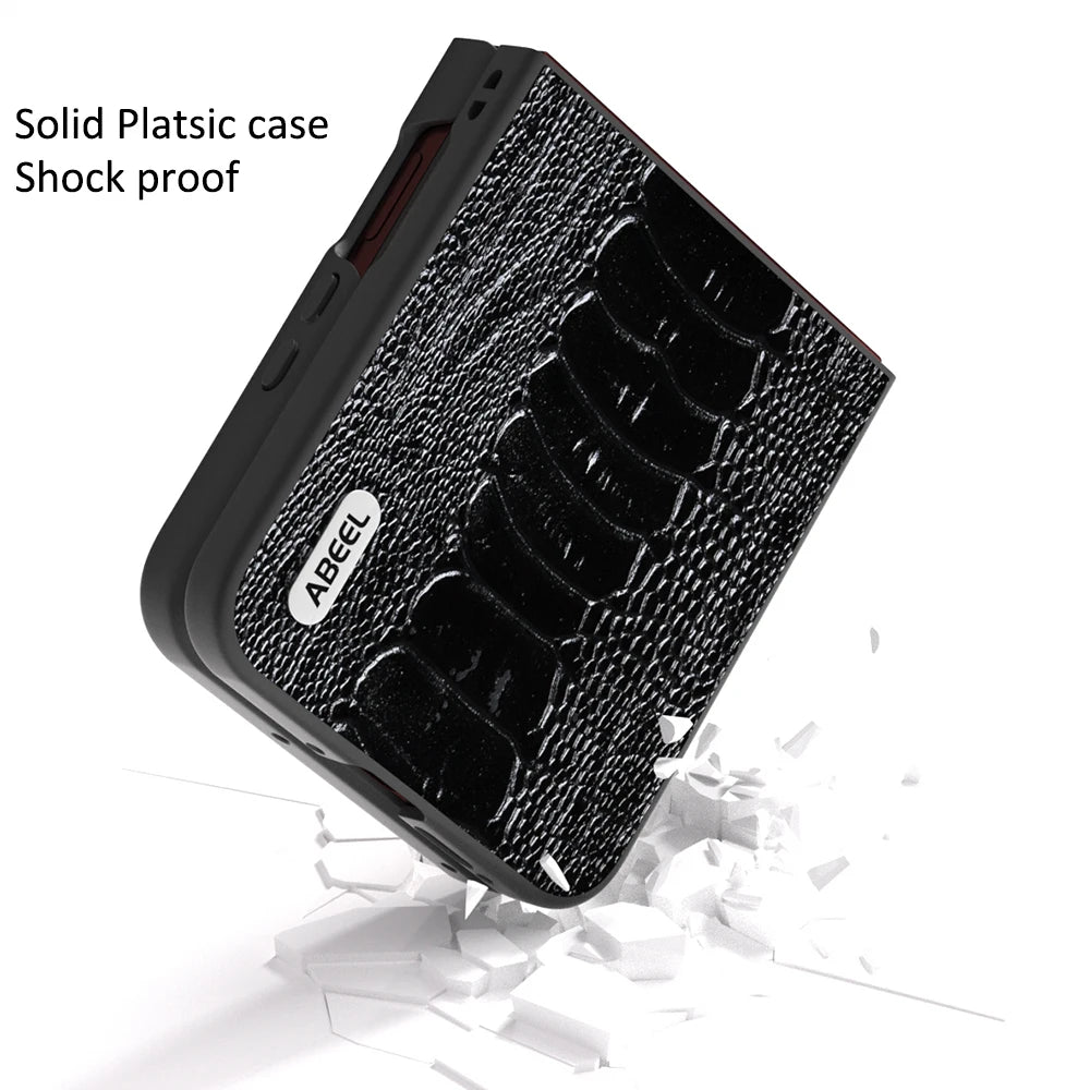 Alligator Crocodile Pattern Artificial  Leather Folding Case For Motorola Razr 60 Ultra / Razr60 / Razr 50 Ultra