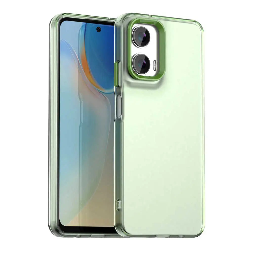 For Motorola Moto G35 5G Case Matte Candy Translucent Case For Moto G35 G 35 MotoG35 Camera Lens Protection Cover