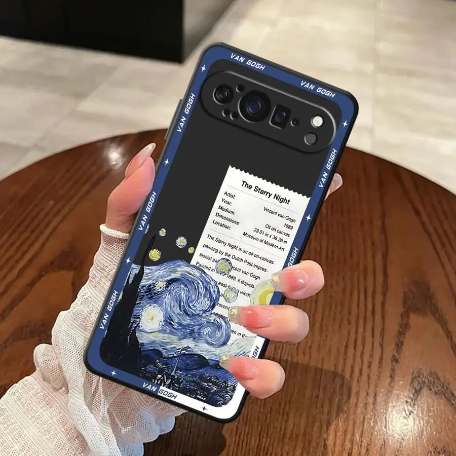 Van Gogh Soft Shell Case for Google Pixel 6a 9a 7a 8a 10 9 Pro XL 6 7 8 Pro