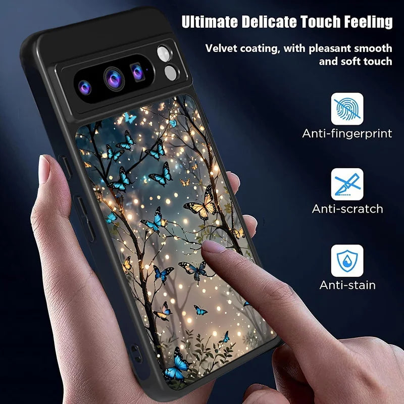 Glow In The Dark Butterfly Magnetic Case For Google Pixel 10 8 7 Pro 9A 8A Pixel 9 10 Pro XL For Magsafe Shockproof Phone Cover