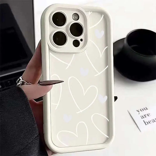 Motorola Edge 50 Fusion Colorful Love Heart Silicone Case For Moto 40 NEO Pro G84 G35 G85 5G G22 G32 G52 G30 G60 Shockproof Capa