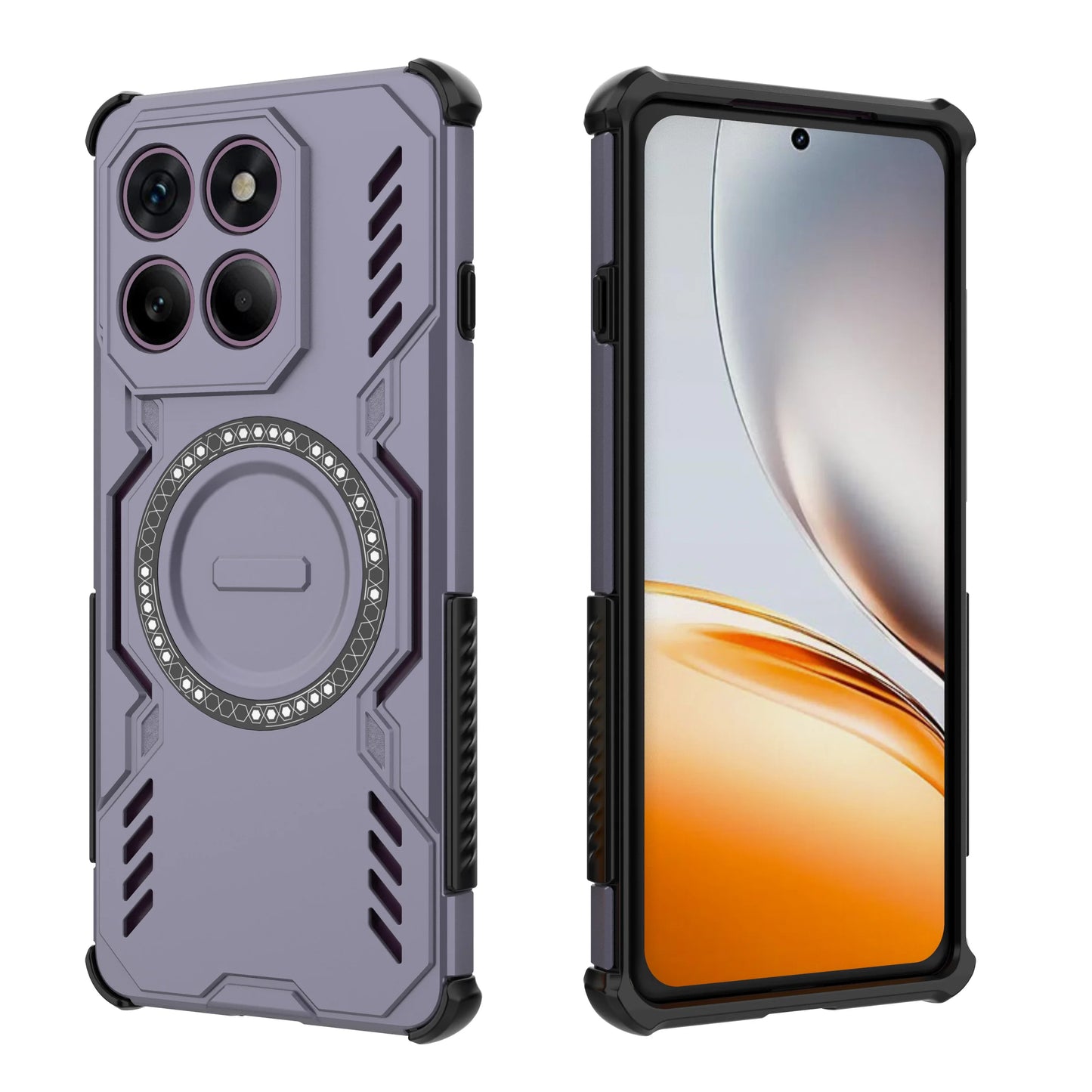 Luxury Magnetic Hard Plastic PC Phone Case For Motorola G86 G15 G75 G05 G34 Edge 60 Pro 50 Fusion Anti-Shock Armor Hard Cover