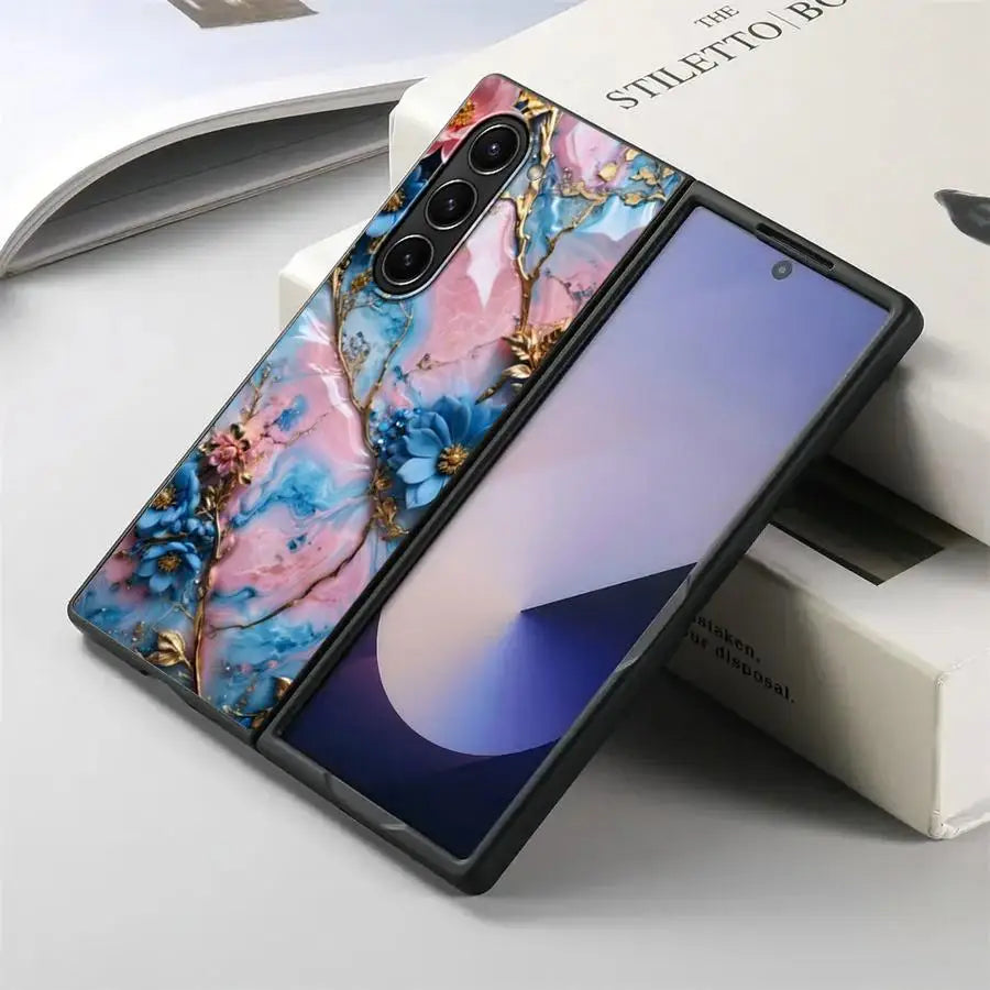 Beautiful Flowers Back Phone Cover Case for Samsung Galaxy ZFold4 Z Fold 7 6 5 4 3 ZFold3 ZFold7 ZFold6 ZFold5