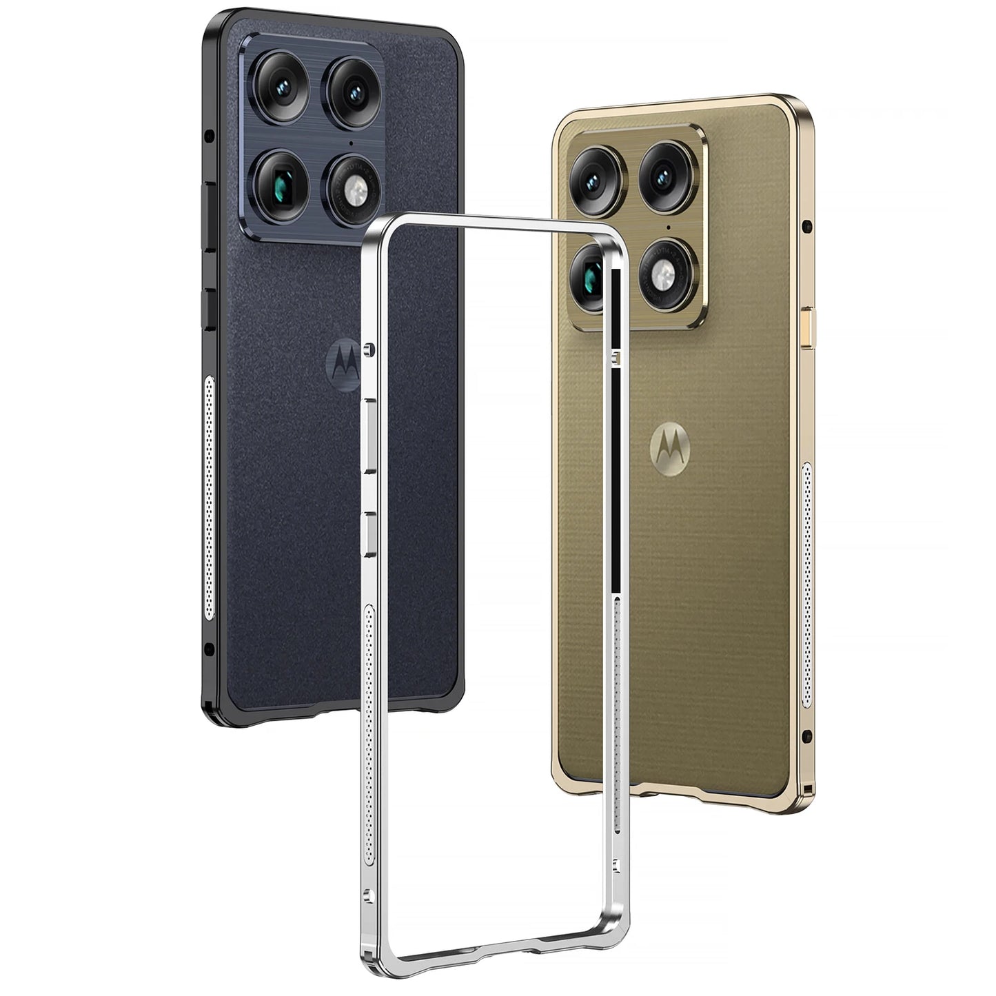 Case For Motorola Signature MOTO X70 Air Pro Luxury Aluminum Alloy Frame Case Shockproof Bare-skin feel For Motorola Edge70