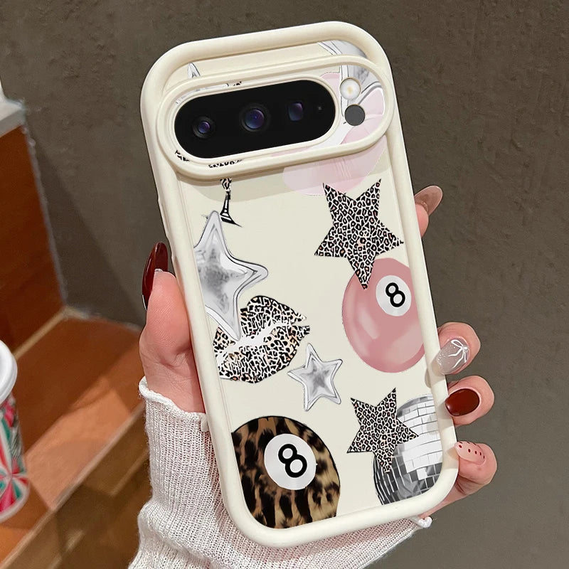 Crystal Ball Print Silicone Phone Case For Google Pixel 9 10 Pro XL 10 9 8 Pro 9A 8A 7A Shockproof Soft Cover For Pixel 7 8 Pro