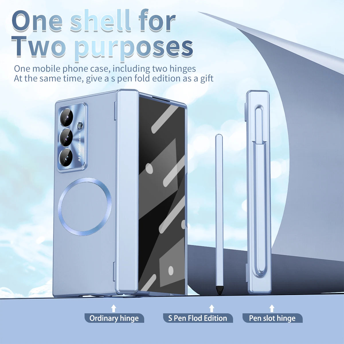 For Samsung Galaxy Z Fold 7 Case Hard plating Hinge Magnetic wireless charging Protective Back Cover Case For Z Fold7 6 Shell