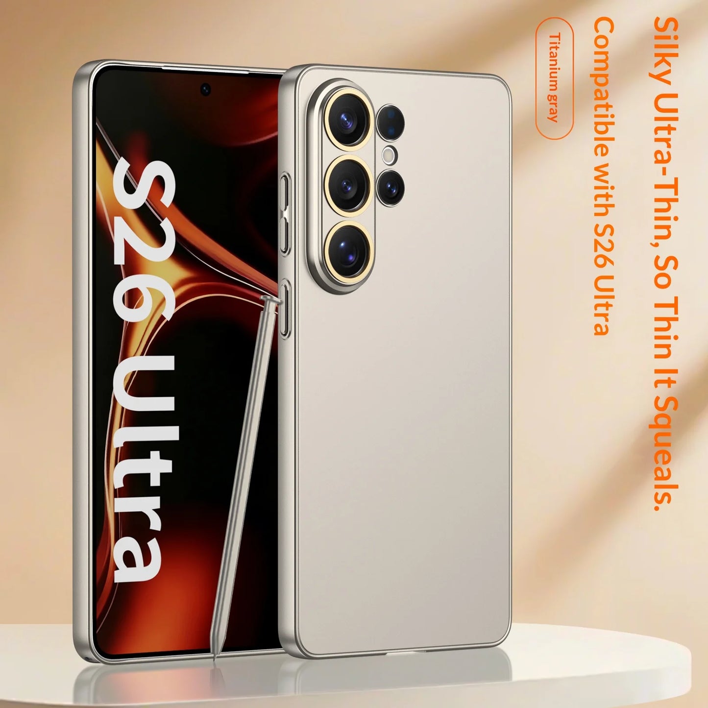 Ultra-thin Matte Business Transparent S26ultra Case for Samsung Galaxy S26 Ultra Lens Protection Shockproof Skin Feel Hard Cover