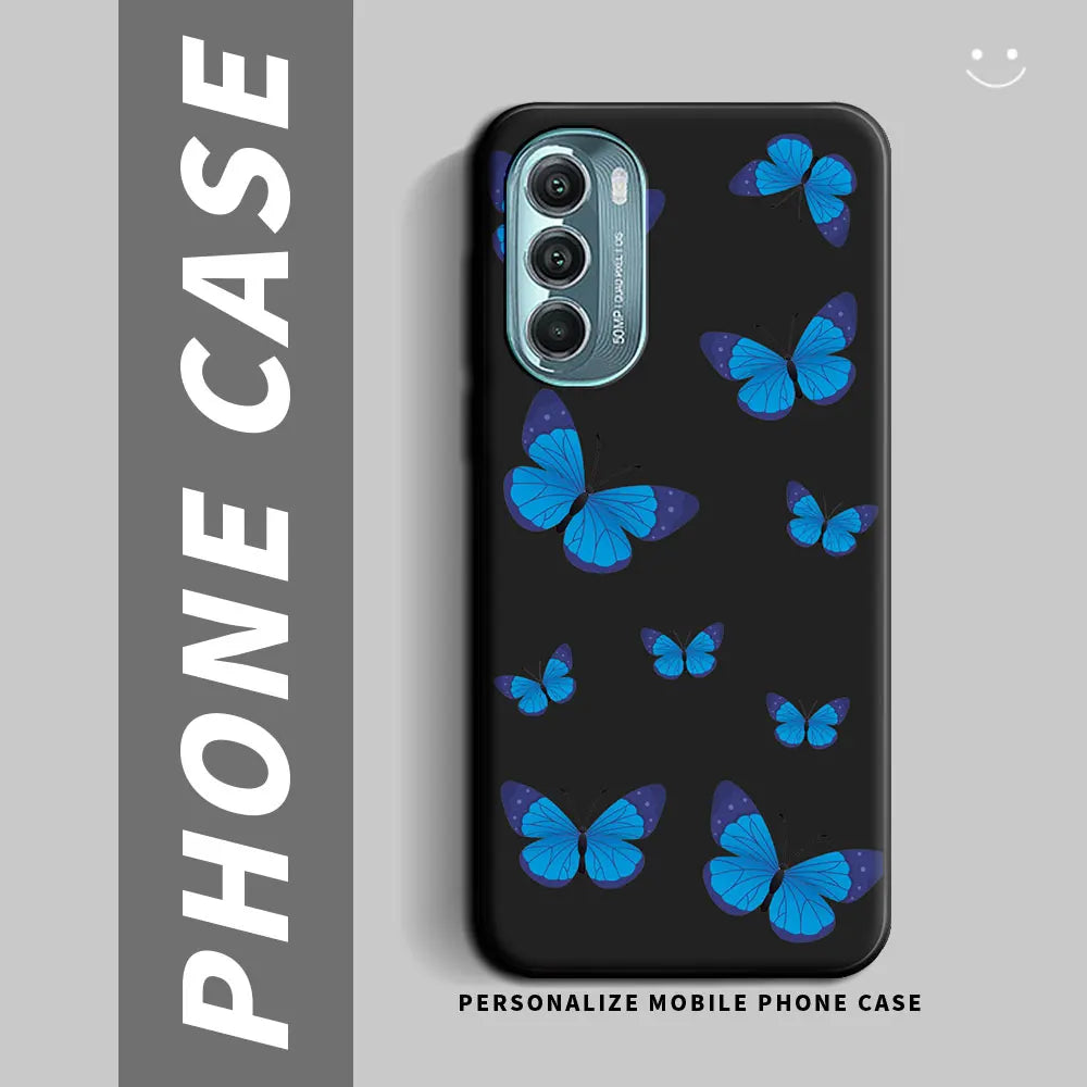 For Moto G Stylus 5G 2022 2021 Case Soft Silicone Flower Butterfly Couple Phone Case For Motorola Moto G Stylus 2021 Back Cover