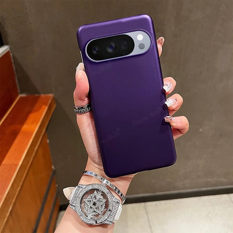 Luxury Rubberized Matte Hard Plastic Case For Google Pixel 11 Pro XL Pixel11 Pro 11Pro Anti-Fingerprint PC Back Phone Case Cover