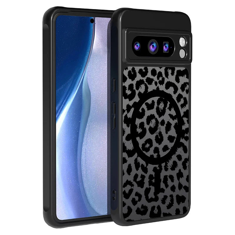 Leopard Print Case For Google Pixel 9 Pro Hybrid TPU+PC Shockproof Rugged Cover Funda For Pixel 9A 8A 7A Pixel 7 8 9 Pro XL Case
