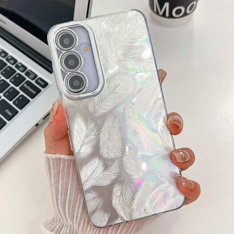 2024 New Fashion Colorful Phone Case For Samsung Galaxy S24 Ultra S24 Plus S23 Ultra Anti-Fall Glitter Phone Cover Funda