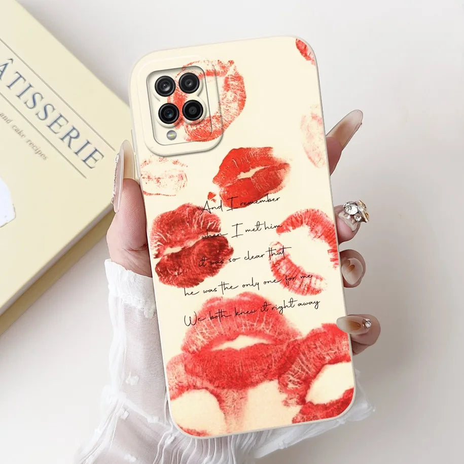 Case For Samsung Galaxy A22 M22 M32 4G Case SM-A225F SM-M225F SM-M325F Shockproof Cover Fashion Painted Soft Silicone Phone Capa