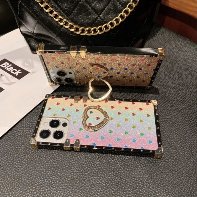 Luxury Love Ring Phone Case for Moto G Stylus 5g 2024 Motorola G Power 2023 One 5G Ace G Play 2022 Pure Gstylus Women Girl Cover