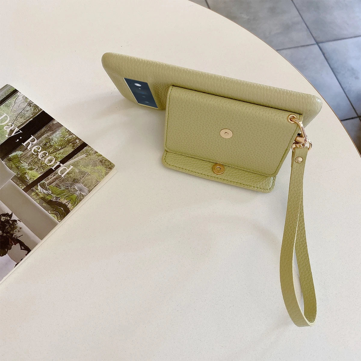 Luxury Litchi Peel Pattern PU Leather Case For Google Pixel 8 7 6 Pro 4 XL Small Mirror Card Holder Lanyard Wallet Cover