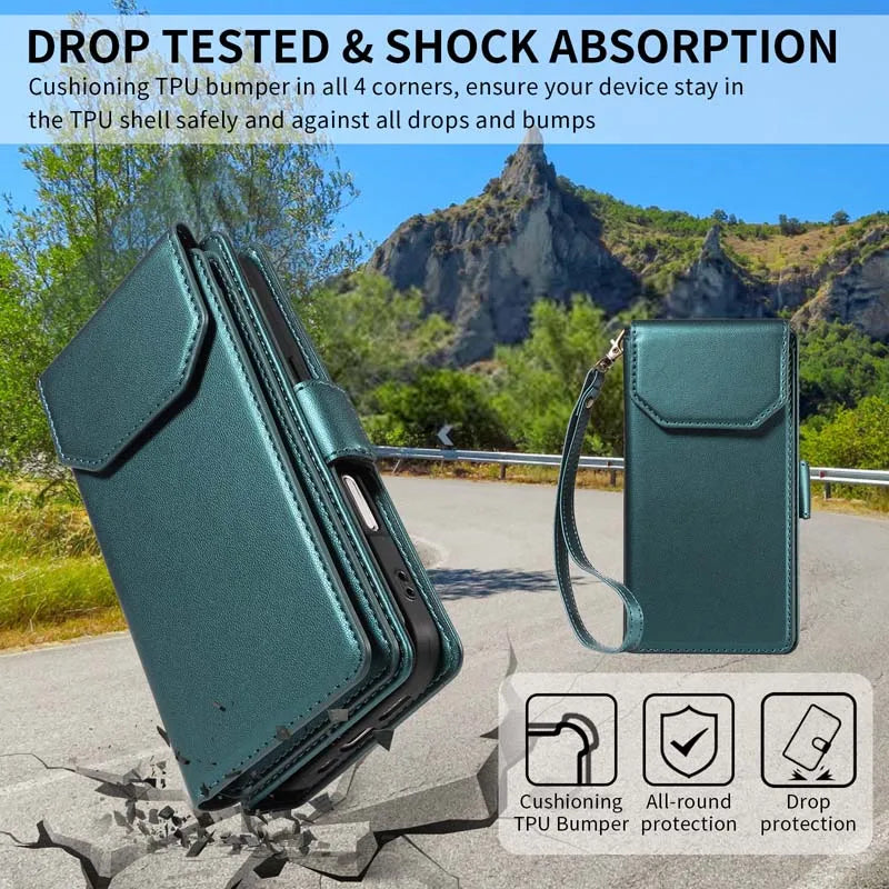 Wallet Flip Multi-Card Case For Motorola Moto Edge 40 Neo 50 Pro 60 70 Fusion G04 G04S G05 E14 E15 X70 Air S50 X50 Ultra Cover