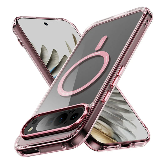 For Google Pixel 10 Pro XL Case Luxury  Clear Magsafe Cover For Google Pixel  9 Pro XL 8Pro 9A 8A Magnetic Wireless Charge Case