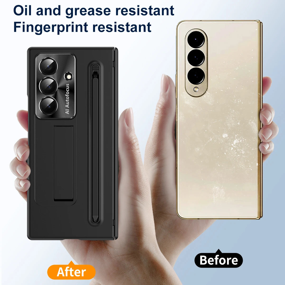 Matte Hard PC Fold7 Fold6 Hinge Phone Case For Samsung Galaxy Z Fold 7 6 Stylus S Pen Holder Bracket  Glass Film Protector Cover