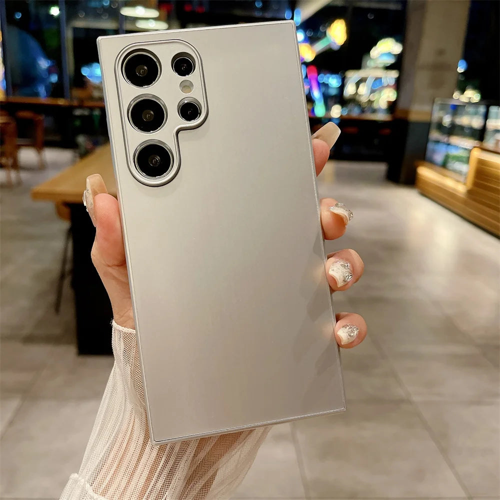 Luxury Matte Case For Samsung Galaxy S25 S24 S23 S22 S21 Plus FE Ultra Note 20 A55 A54 A53 A73 Shockproof AG Frosted Hard Cover