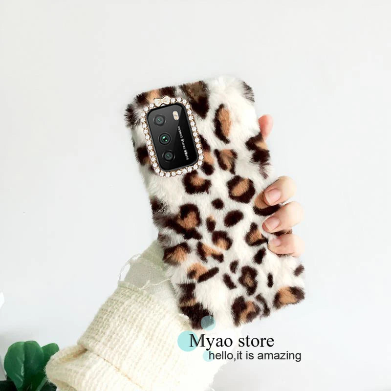 Hot Pink Phone Case For Google Pixel 9 9A 10 Pro 8 8A 7 7A  6 6A 5 5A Cady Color Fluffy Plush Fur Warm Soft Cover For Pixel 8
