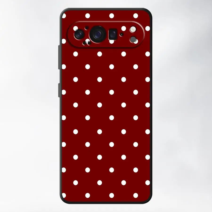 Case for Google Pixel 10A 8a 6a 10 9 Pro XL 6 7 8 Pro 7a 9a Funda Phone Cover Retro Polka Dots