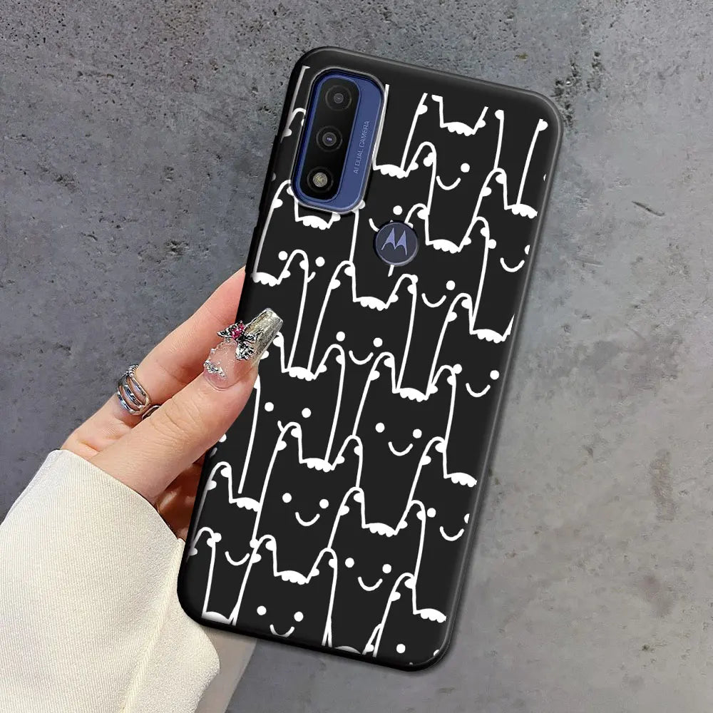 For Moto G 5G Plus G Power Pure Case Soft Silicone Beauty Floral TPU Phone Case For Motorola Moto G 5G 2022 2024 Back Cover