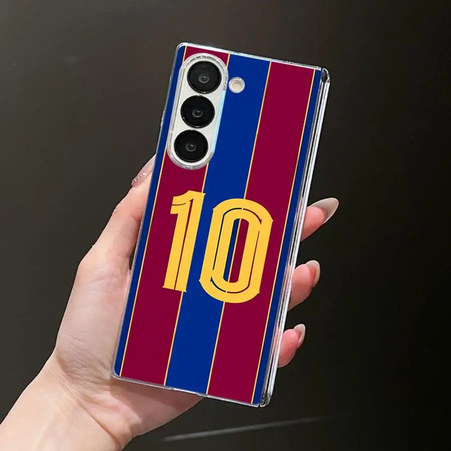 Football Star Digital Art Hard Phone Cover Case for Samsung Galaxy ZFold7 ZFold3 Z Fold 7 6 5 4 3 ZFold5 ZFold6 ZFold4