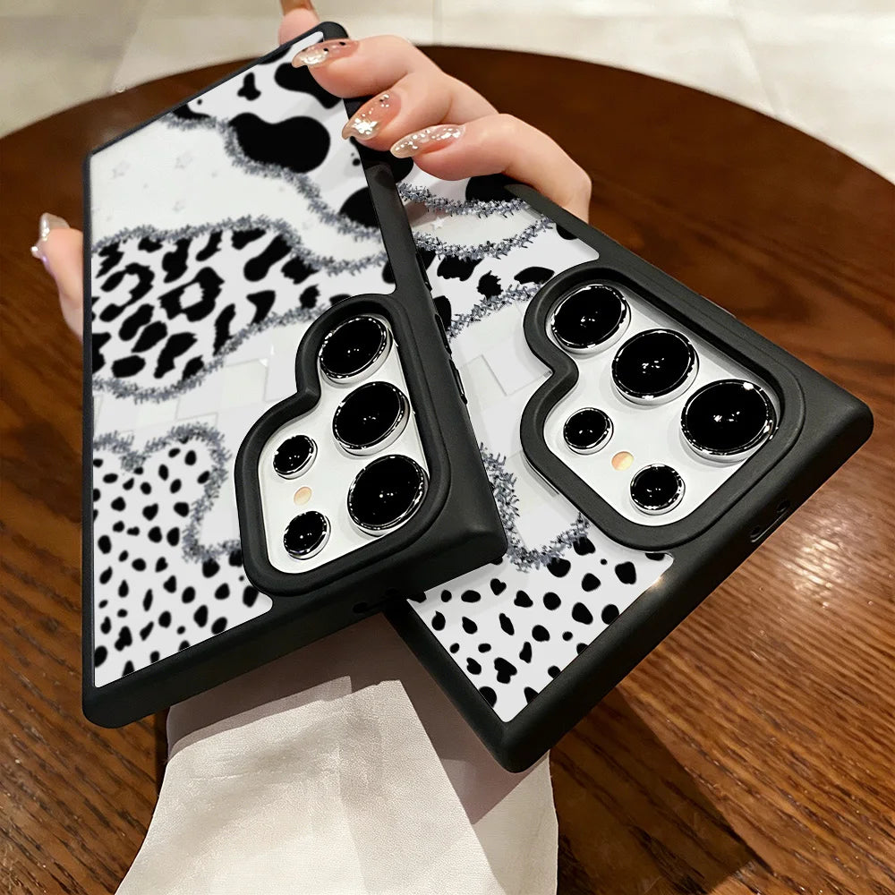 Soft Silicone Matte Phone Case For Samsung A56 5G A17 A16 A55 A54 A15 A07 A06 A36 A35 A26 A25 A05s A12 A13 A14 A34 Leopard Cover