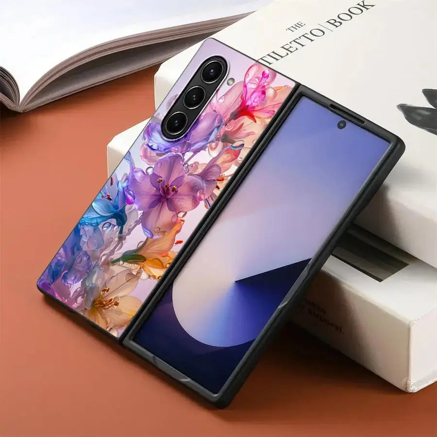 Beautiful Flowers Back Phone Cover Case for Samsung Galaxy ZFold4 Z Fold 7 6 5 4 3 ZFold3 ZFold7 ZFold6 ZFold5