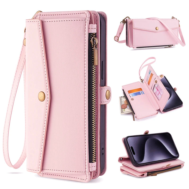 PU Leather Phone Case for MOTO G 5G 2024 G04 G04S G05 G15 G24 G45 G54 G75 G85 E14 Stylus power Play 5G 4G 2024 2025 Flip Cover