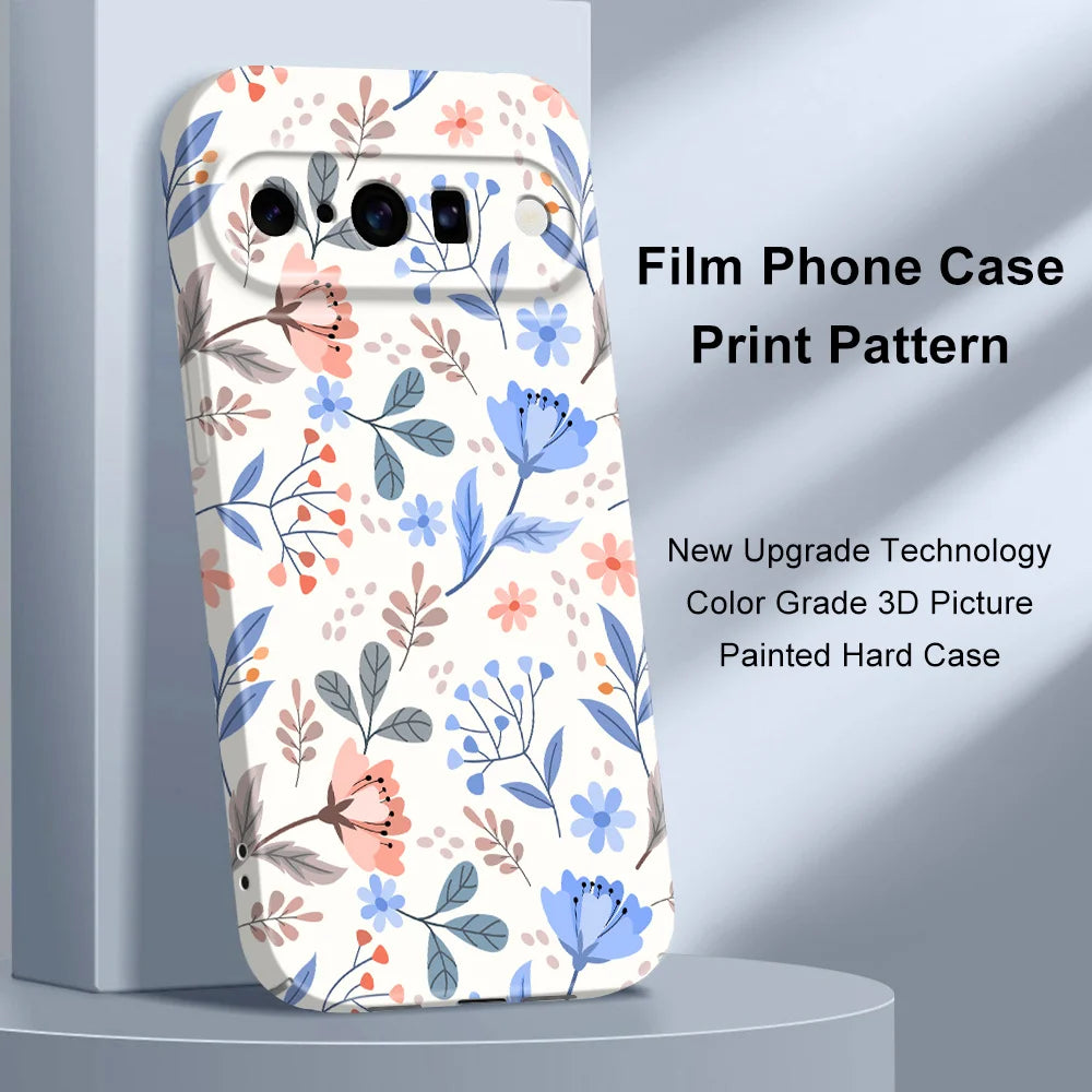 Warm Flowers Phone Case For Google Pixel 10 9 9A 8 8A 7 7A Pro XL 5G Film Hard Cover