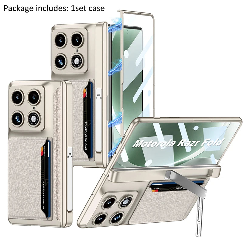 Cards Pocket Bag Protector Case For Motorola Razr Fold Hinge Protection Plastic with Film Card Bag For Motorola Razr Fold
