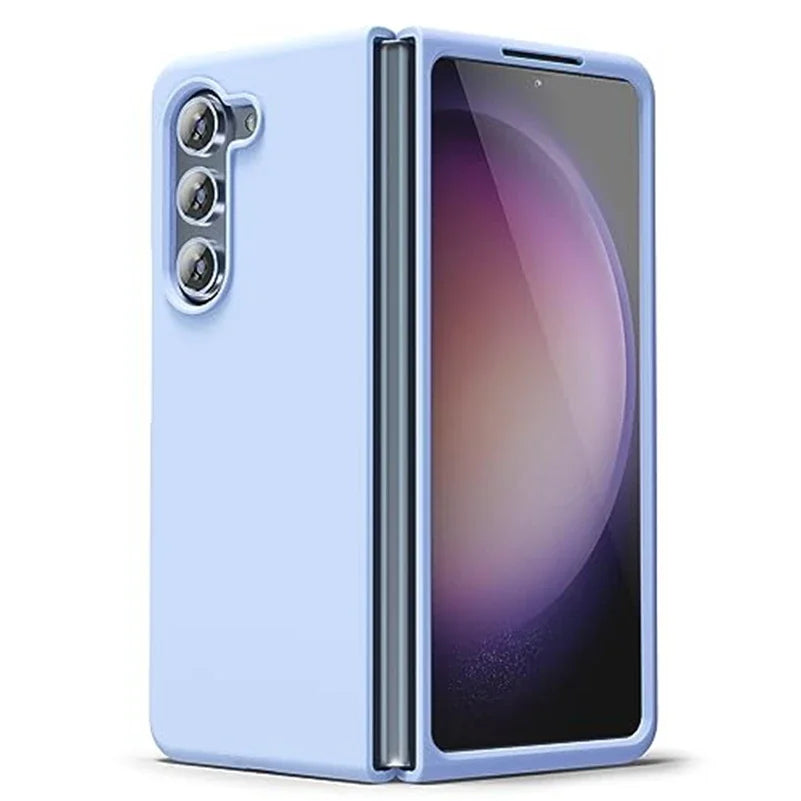 For Samsung Galaxy Z Fold 7 6 5 4 3 Case Liquid Silicon Minimalist Ultra Thin Skin Feel Magnetic Wireless Charge Protector Cover