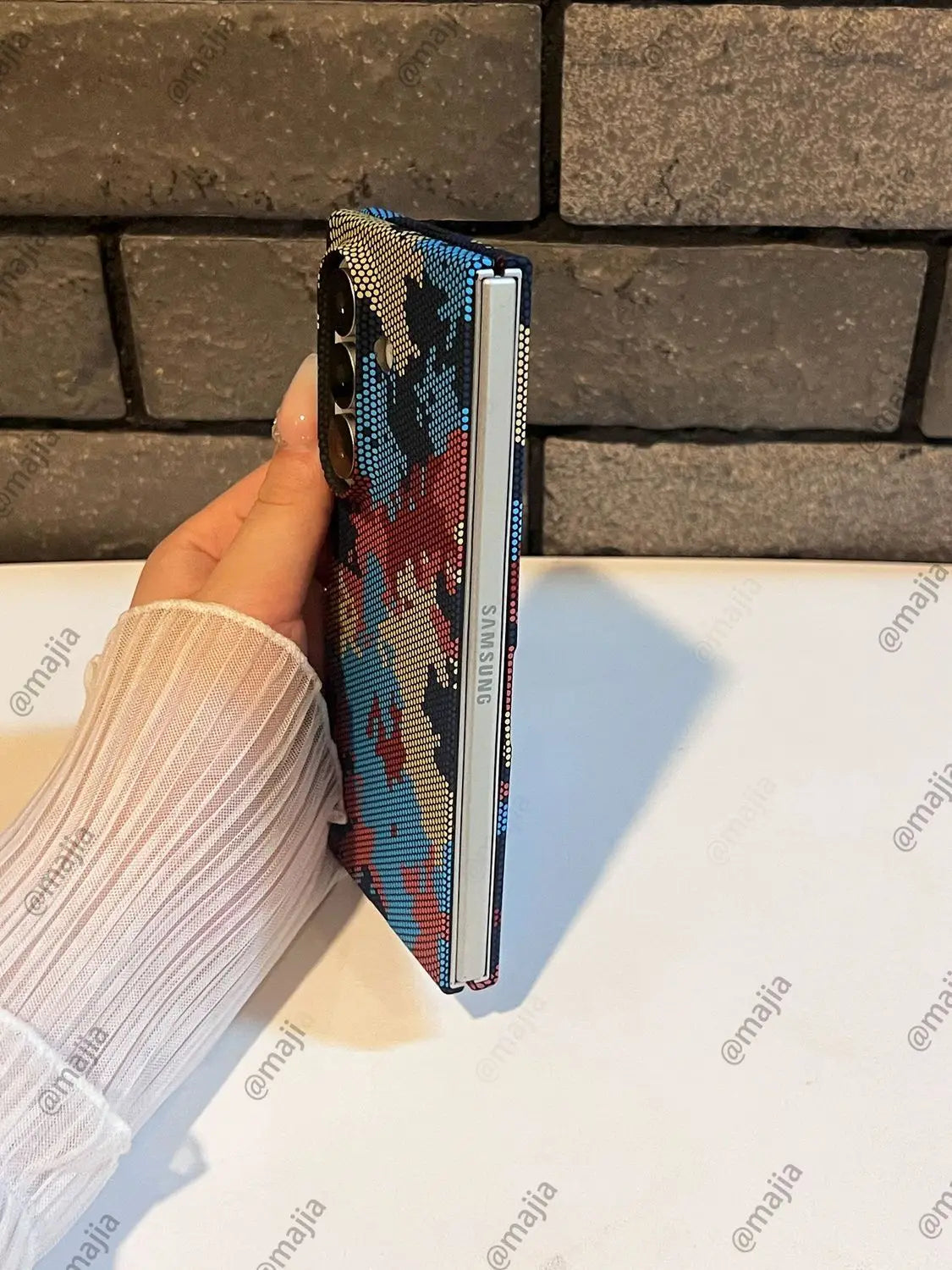 For Samsung Galaxy Z Fold 7 Case Hard PC carbon fiber camouflage Protective Back Cover Case For Z Fold 7 6 5 4 3 Se Phone Shell