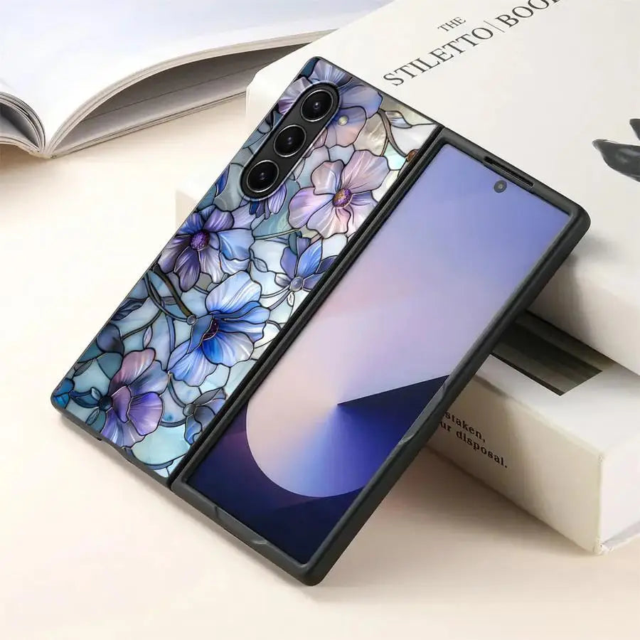 Beautiful Flowers Back Phone Cover Case for Samsung Galaxy ZFold4 Z Fold 7 6 5 4 3 ZFold3 ZFold7 ZFold6 ZFold5