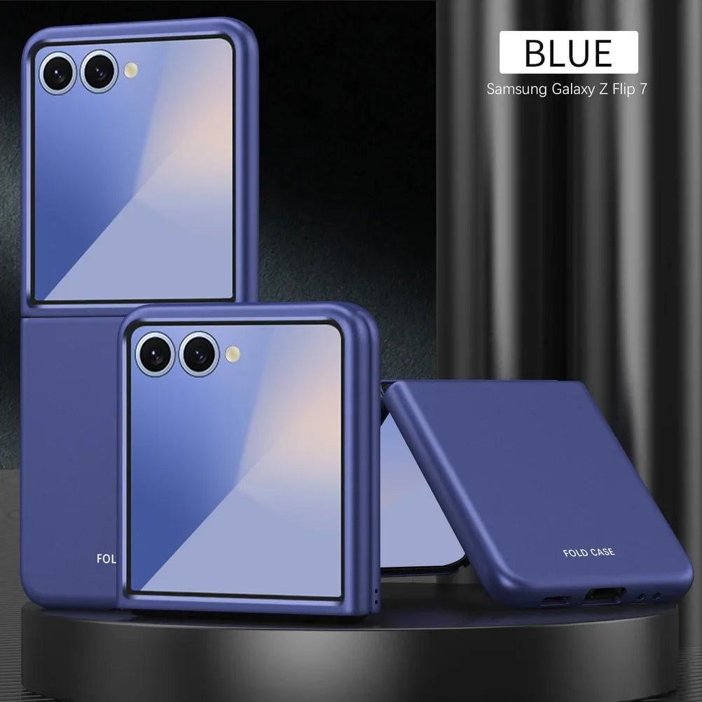 Micro-frosted Feel Comfortable Anti-fingerprint Stylish Color Phone Case For Samsung Galaxy Z Flip 7 6 5 4 3 Slim Protect Cover