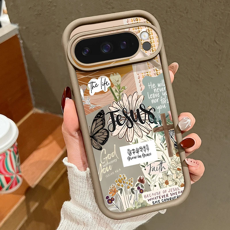 Creative Collage Patterns Case For Google Pixel 8 9 7 Pro Pixel 9 Pro XL Soft TPU Silicone Phone Cover For Google Pixel 7A 8A