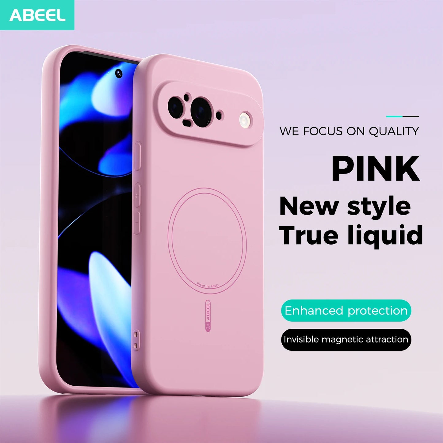 Silky Touch Liquid Silicone Phone Case For Google Pixel 10 10Pro XL 9 9Pro XL 9A Magnetic Wireless Charging Protect Soft Cover