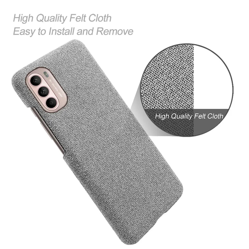 Moto G31 For Motorola Moto G31 G41 G51 G71 5G Luxury Cloth Texture Fitted Case For Motorola Edge S30 X30 S Moto G100 G60 G30 G10