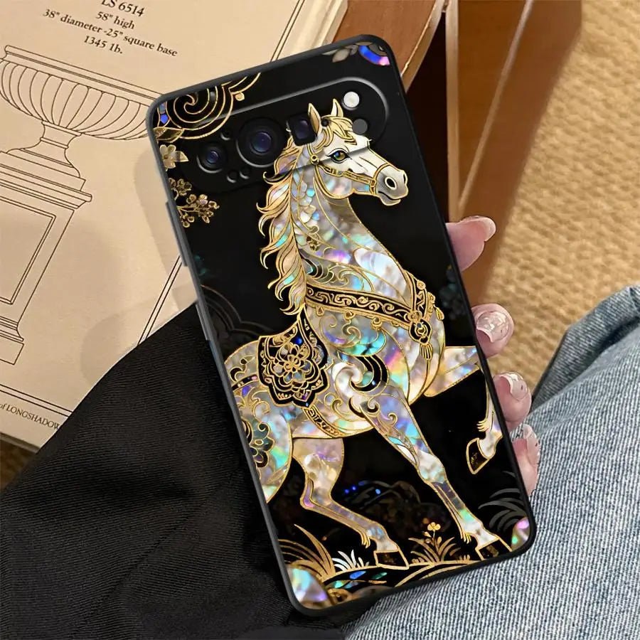 Lucky Horse Funda Phone Cover Case for Google Pixel 10A 6 7 8 Pro 8a 10 9 Pro XL 6a 9a 7a
