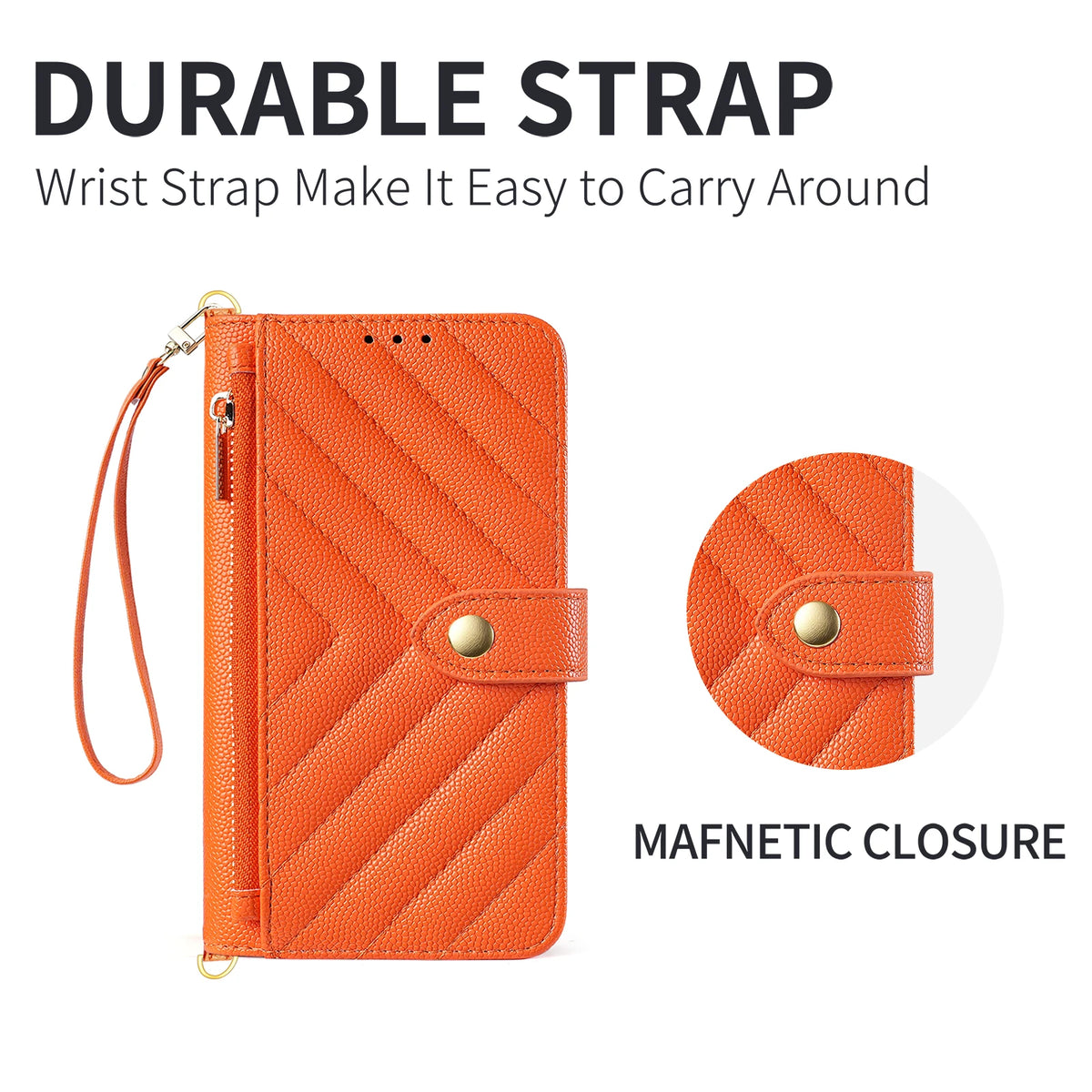 Crossbody Long Lanyard Zipper Cards Solt Wallet Leather Case for Samsung Galaxy Z Fold8 Fold 8 Wide Shockproof Book Stand Cover
