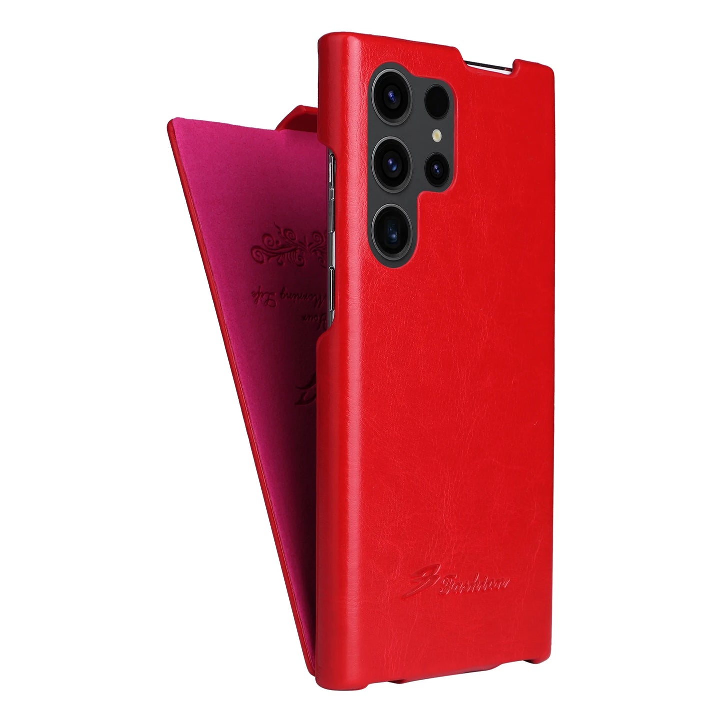Luxury Retro Leather Flip Case For Samsung Galaxy S23 S24 S25 S26 S22 S21 Plus Ultra S23Ultra S24Ultra Cover